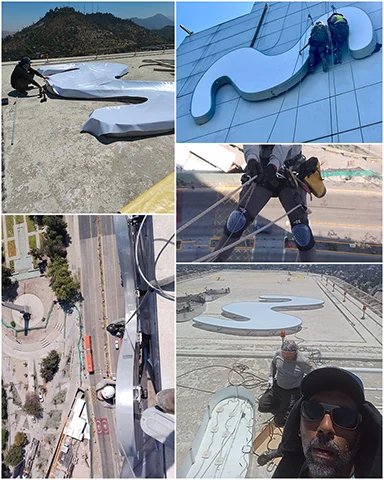 Proceso De Trabajo Letreros Volumetricos Publicidad G 21 En Santiago